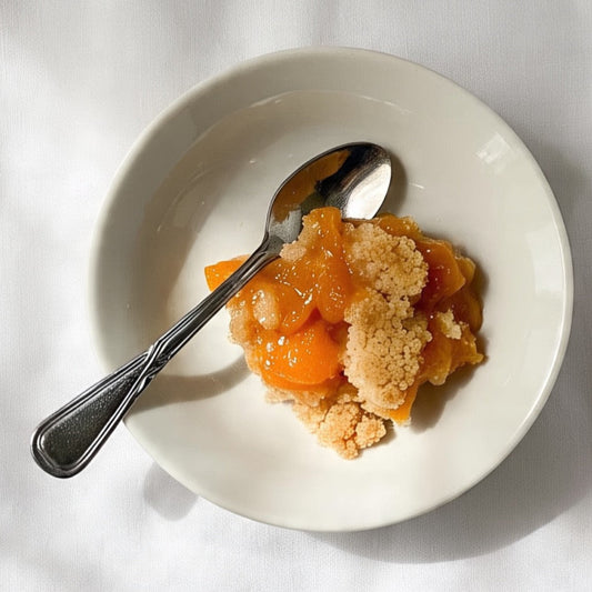 Apricot and Pomegranate Cobbler