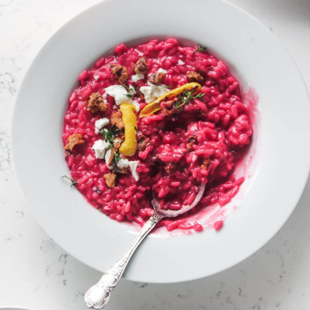 Beetroot & Caramelised Onion Risotto