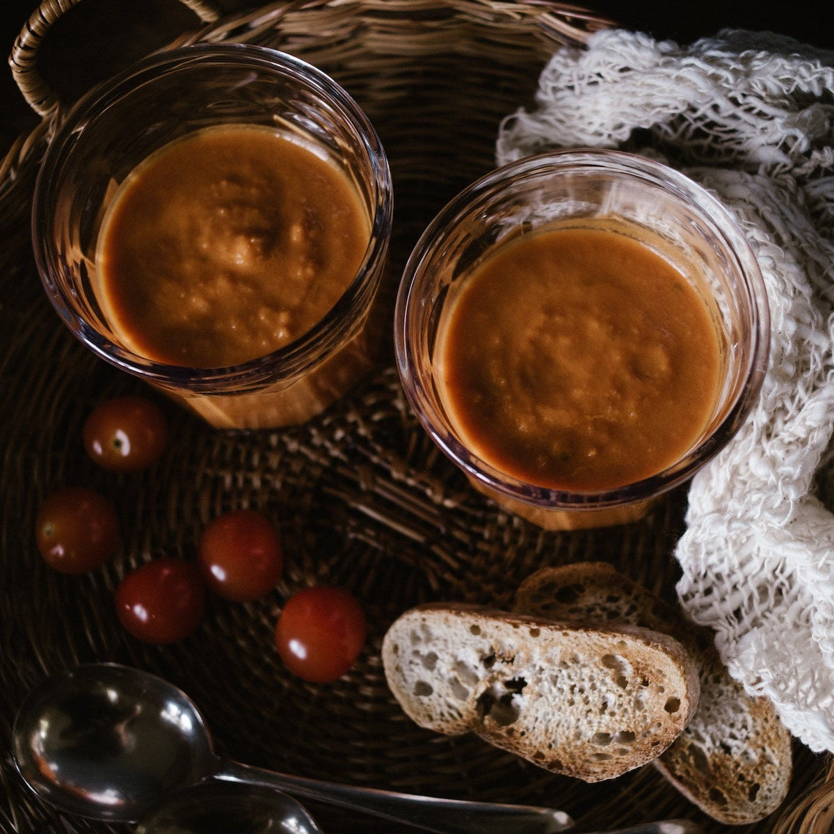 Lightly Spiced Tomato, Coconut and Coriander soup