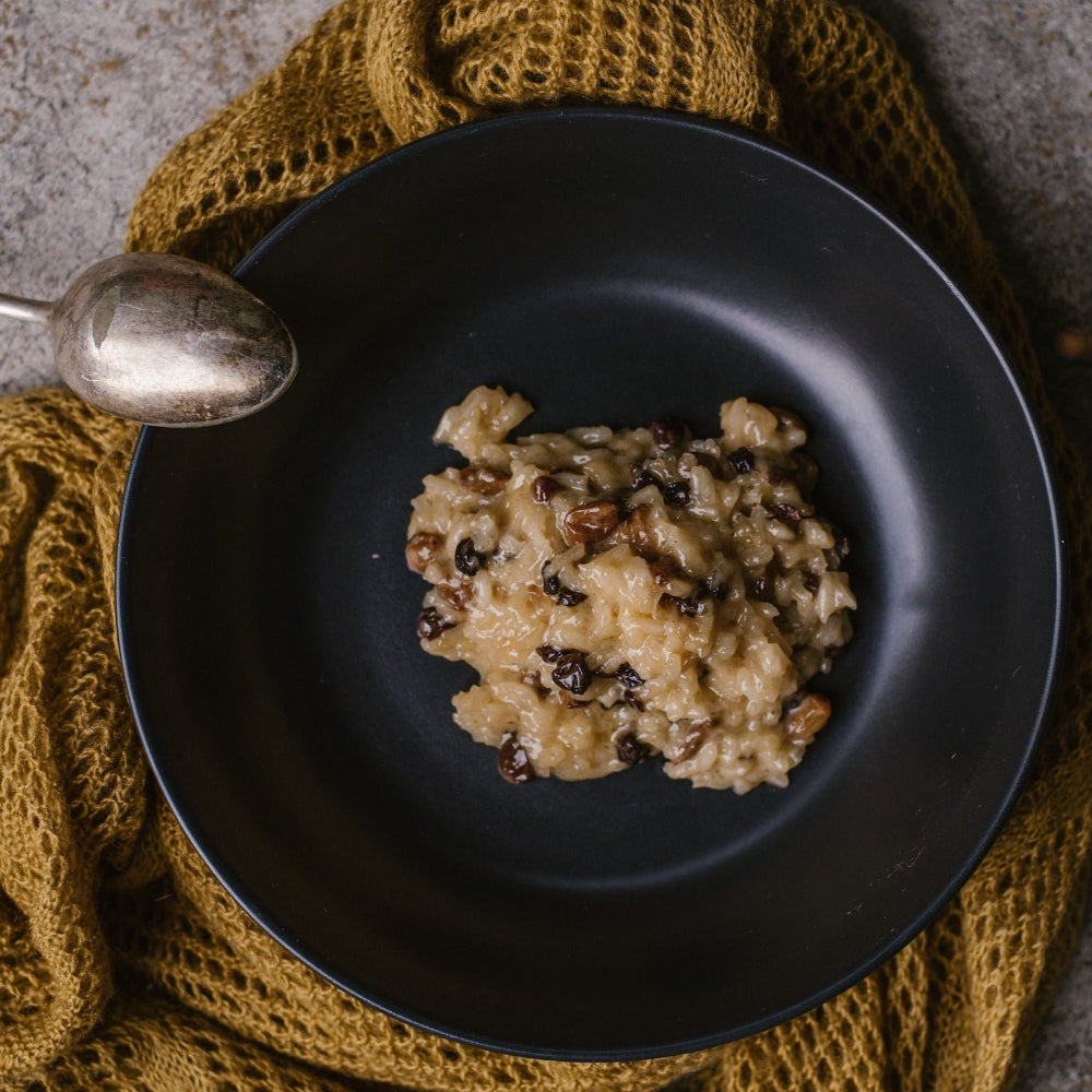 Vanilla Rice Pudding with Sultanas
