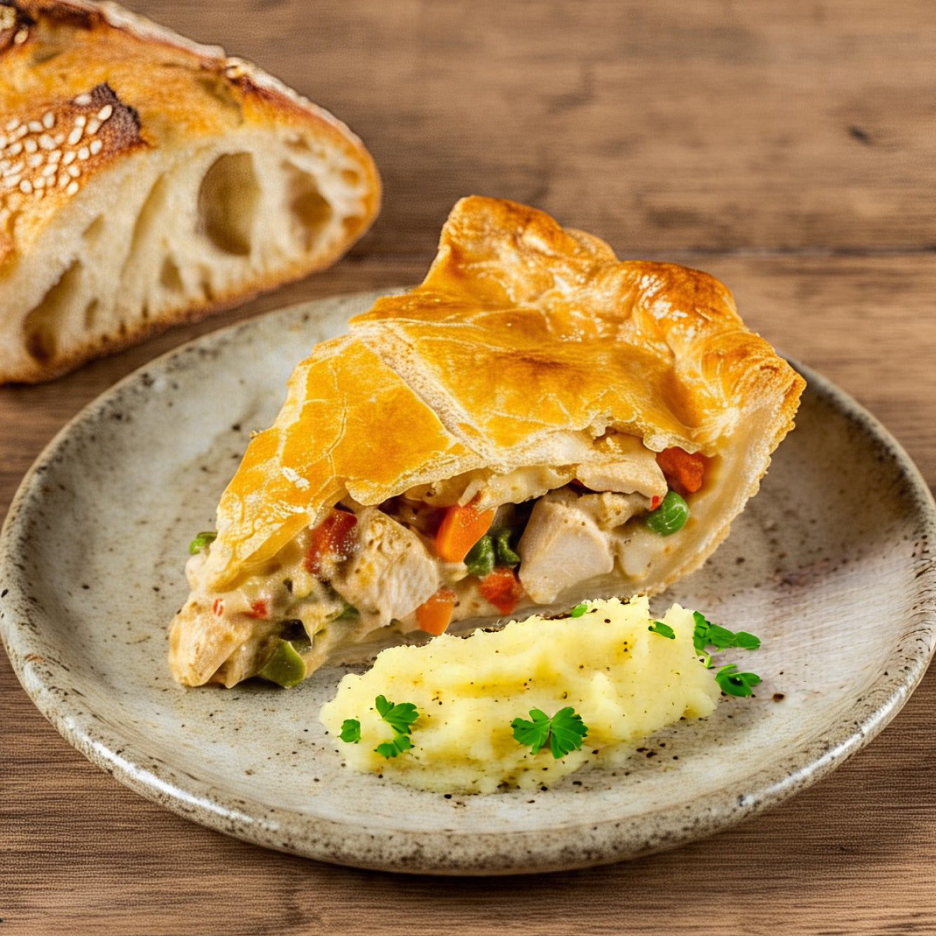 Chicken and Vegetable Pie