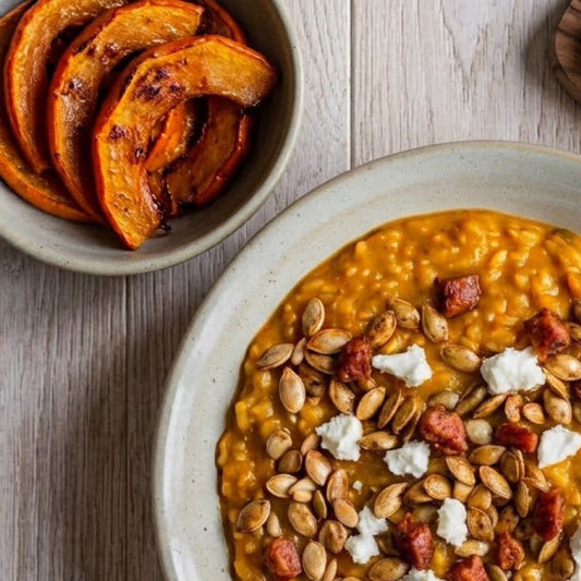 Chorizo and Roast Pumpkin Risotto