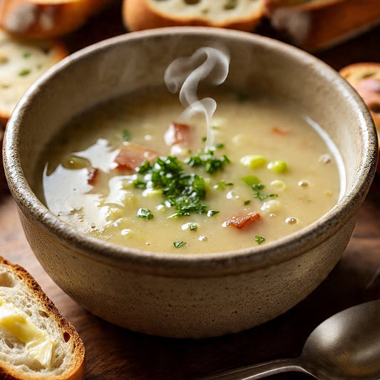 Potato, Leek and Bacon Soup