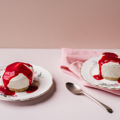 Vanilla Raspberry Cheesecake