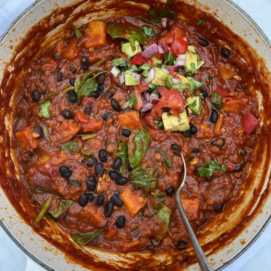 Bean, Lentil and Vegetable Con Carne