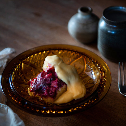 Black Doris Plum Sponge Pudding