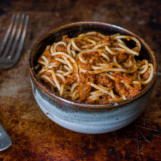 Spaghetti Bolognese with cheese RTE Micro Meal